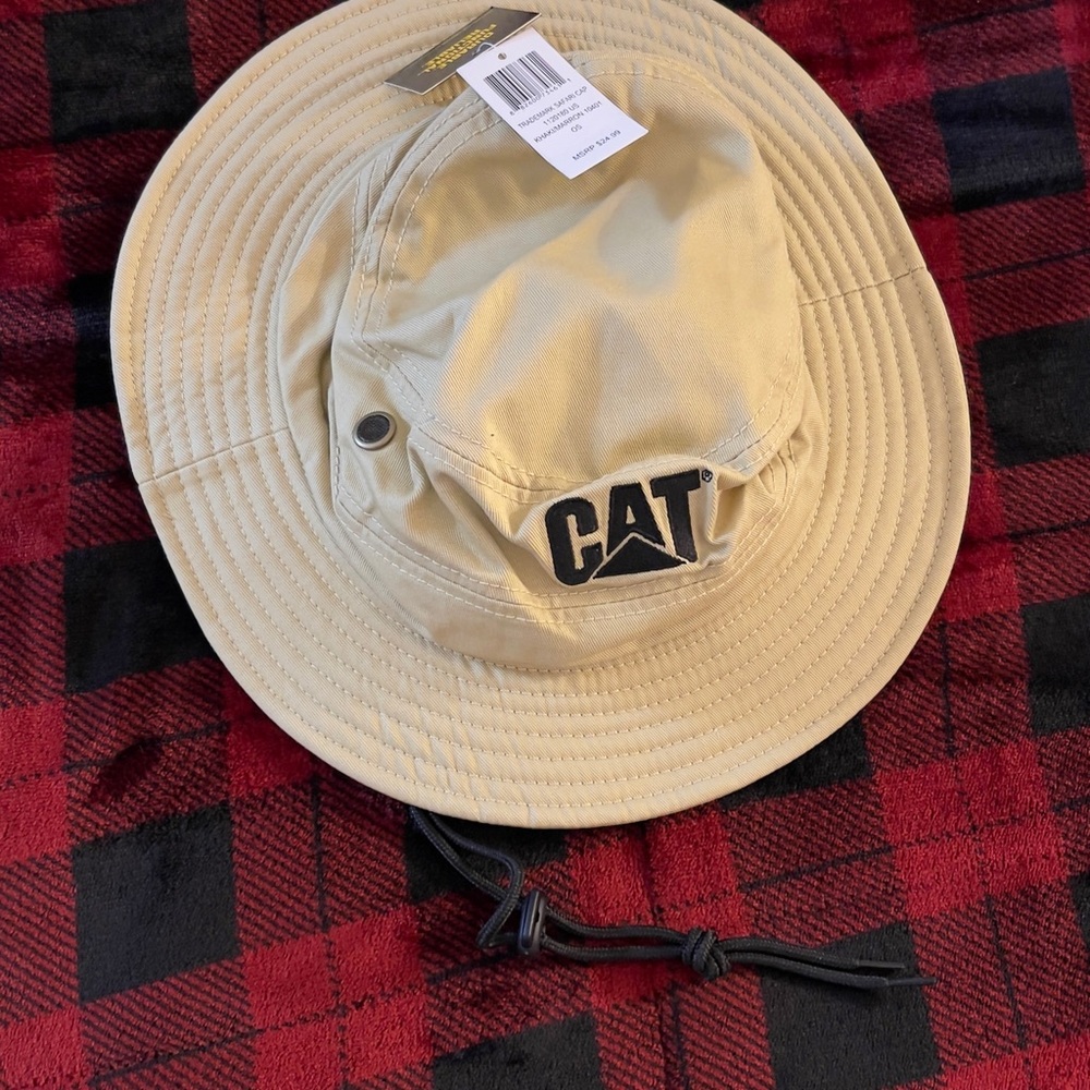 CAT khaki Bucket Hat Unisex - Picture 8 of 11